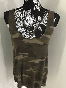 Wmns Sexy Camouflage Camouflage Tank Top Criss Cross Träger Größe Medium NEU - Bild 1 von 6