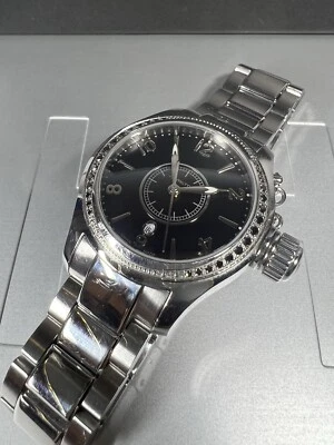 Reloj de cuarzo HAMILTON Navy Seaqueen para mujer diamante negro H77251135 WR100m Ø32 mm Foto 1 de 4