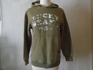Lucky Brand Girl's Green Pull Over Hoodie Sweater Size 14/16 - Picture 1 of 10