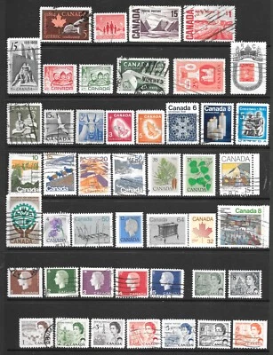 CANADACARD OF 46 GOOD USED STAMPS 1960+ - Image 1 of 3
