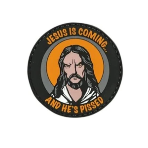 VooDoo Tactical 07-0814000000 Jesus is Coming and He's Pissed Rubber Patch - Picture 1 of 1
