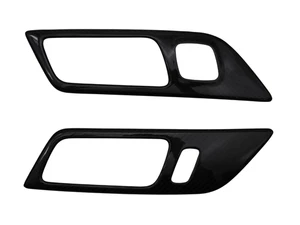 Carbon Fiber Interior Door Trim Covers Fits 15+ Ford Mustang S550 S650 + Memory - Picture 1 of 9