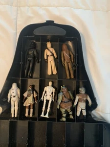 Konvolut 8 Vintage Star Wars Actionfiguren Tragetasche 1977 1980 1983 Kenner - Bild 1 von 12