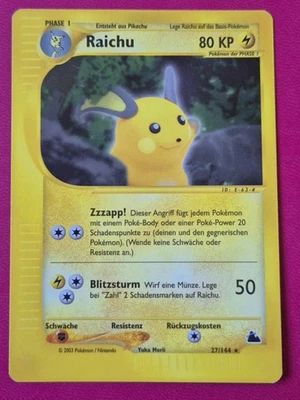 Raichu 27/144 Skyridge Pokemon Karte Deutsch NM - Bild 1 von 2