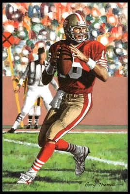 Joe Montana 2000 Goal Line Art Hall of Fame #202 49ers Foto 1 de 2