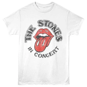 Camisa blanca de música rock de The Rolling Stones en concierto - Imagen 1 de 2