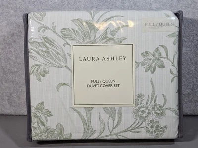 Juego de 3 fundas nórdicas Laura Ashley Natalie verde salvia floral para baño completo/queen Foto 1 de 4