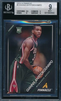 GIANNIS ANTETOKOUNMPO 2013-14 PANINI PINNACLE BGS 9 КАК НОВАЯ КАРТОЧКА ДЕБЮТАНТА NO5! - Изображение 1 из 2
