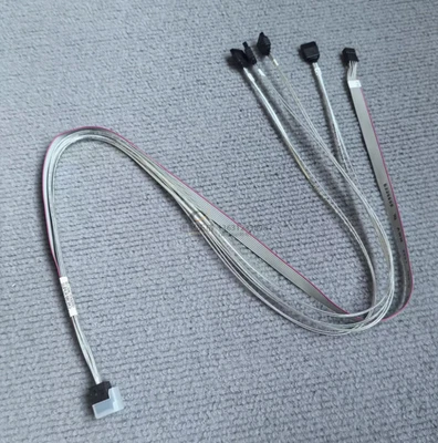 SuperMicro CBL-SAST-0591 Cross-over Mini SAS HD to 4 SATA w/SB, S. 75cm. 30AWG - Image 1 of 2