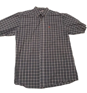 Ariat Pro Series Shirt L Blue Red Plaid SS Button Down Western Workwear EUC - Picture 1 of 10