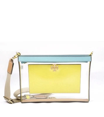 Tory Burch Blake Vinilo Transparente Swingpack Bandolera Bolso Mensajero Cartera 165834 Foto 1 de 4
