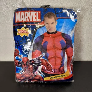 Marvel Deadpool Muscle Costume Shirt Adult Standard Size Halloween Cosplay - New - Picture 1 of 3