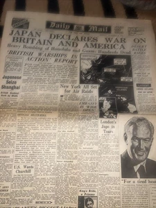 WW 2 Daily Mail 08/12/1941 Newspaper - Picture 1 of 9