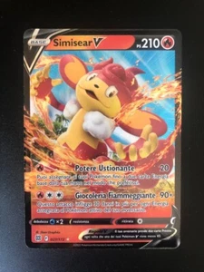 Carta Pokémon - Simisear V 027/172 - Set Astri Lucenti - Ita - NM - Foto 1 di 2
