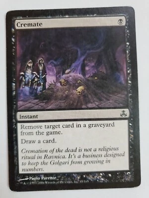 MTG Magic The Gathering Card Cremate Instant Black Guildpact 2006 - Image 1 of 2