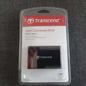Transcend TS-RDF8K2 All-in-One Memory Card Reader USB 3.0 MicroSD/SDHC/SDXC-UK - Picture 1 of 3