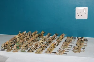 100 AFRIKA KORPS PART PAINTED AIRFIX (9) NO TIP DAMAGE - Picture 1 of 13