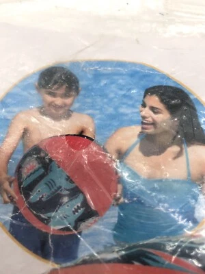 Intex Ocean Beach Ball Sharks 20" Red Blue Gray NOS Ages 3+ Inflatable Pool Toy - Image 1 of 4