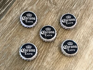 JUEGO DE 5 IMANES TAPA BOTELLA DE CERVEZA LAGER EXTRA PALED CORONA - Imagen 1 de 5