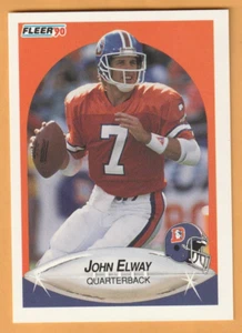 John Elway Denver Broncos 1990 Fleer #21 HOF Stanford Cardinal 6A - Picture 1 of 2