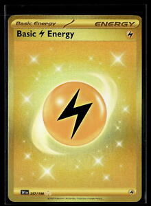 SV01: Scarlet & Violet Base Set #257/198 Basic Lightning Energy Secret Gold