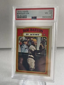 1972 Topps - In Action #40 Bob Barton PSA 4 VG-EX - Picture 1 of 2