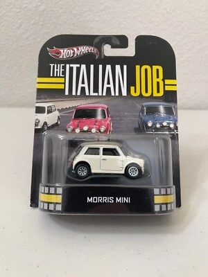 HOT WHEELS 2013 RETRO ENTERTAINMENT THE ITALIAN JOB MORRIS MINI (WHITE) - Image 1 of 4