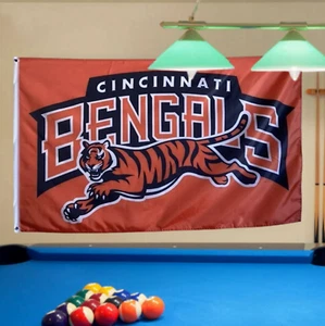 Cincinnati Bengals Logo Flag 3 x 5 Banner USA Shipper 3x5 New - Picture 1 of 11