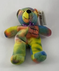 2000 Tie Dye San Francisco California Bear 7" Peluche Peluche Peluche Simbolo - Foto 1 di 4