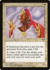 MTG 4X MIRAGE AUSPICIOUS ANCESTOR NM MAGIC THE GATHERING WHITE RARE CREATURE