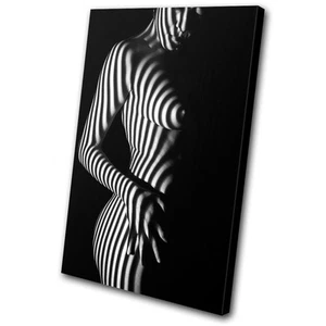Erotik Sexy weibliche AKTE EINZELNE LEINWANDKUNST Bilddruck VA - Bild 1 von 1