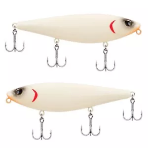 LOT OF 2 BERKLEY HIGHJACKER 100 TOPWATER BONE BHBHJ100-BNE 3/5 OZ - Picture 1 of 3
