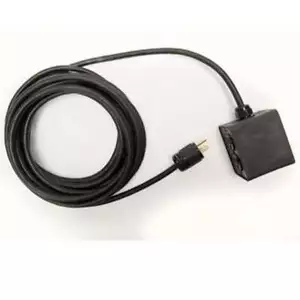 * Gummi Quad Duplex Box QB-R-100 - 4 AC Steckdosen & 100' 12/3 fest verdrahtet Stromkabel - Bild 1 von 1