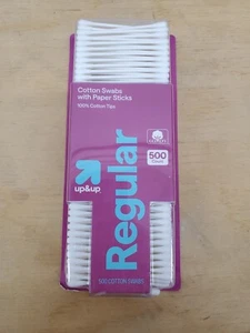 Up & Up Regular 500 count cotton swabs with paper sticks - Picture 1 of 2
