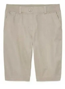 Girls Izod Stretch Knit Waist School Uniform Shorts Size 14 Regular - Picture 1 of 2