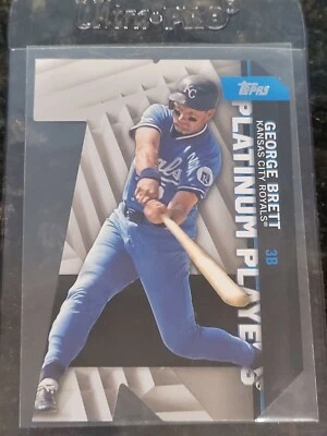 🔥👀 George Brett 2021 Topps Series 1 Platinum Players Serial #'d /299! 👀🔥 - Image 1 of 4