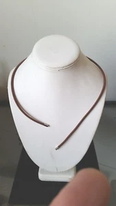 MAGNETIC CHOKER 1/8" DIA BROWN FLEXIBLE  NECKLACE CLOTH 21" LOT OF 20PC - Picture 1 of 1