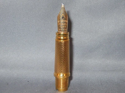 Waterman l8k left oblique nib and gold section--new old stock - Image 1 of 4