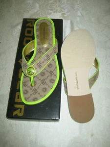 Rocawear Shamar Women Sandals Size 8 NWB Lime - Picture 1 of 4