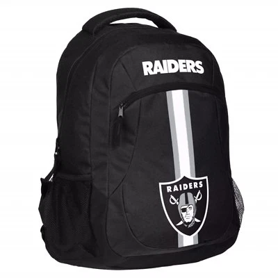 Mochila de acción con logotipo de los Raiders de Las Vegas de la NFL Foto 1 de 2