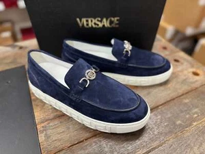 New Versace Men's Shoes Medusa Bit Loafer Sneaker - Picture 1 of 8