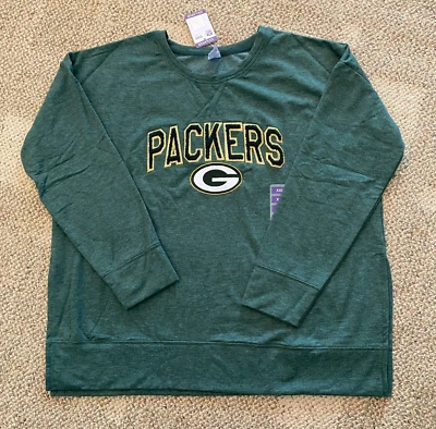 Sudadera Top Green Bay Packers LS Equipo NFL Ropa Brillante Bling Para Mujer XXL Foto 1 de 4