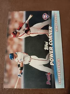 2000 CHIPPER JONES MIKE SCHMIDT TOPPS POWER CORNER BASEBALL CARD #TC2 BRAVES - Picture 1 of 2