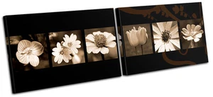 Abstract Flowers Floral MULTI CANVAS WALL ART Picture Print VA - Picture 1 of 1