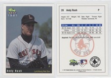 1991 Classic Best Lynchburg Red Sox Andy Rush #28
