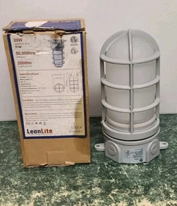 LeonLite 20w 70w Vapor Jelly Jar Ceiling Mounted 120V 2000lm 5000k Daylight New - Picture 1 of 4