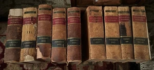 Antique VTG 1895-98 California Reports Leather Bound Book, Vol 110-114 116-119 - Picture 1 of 8