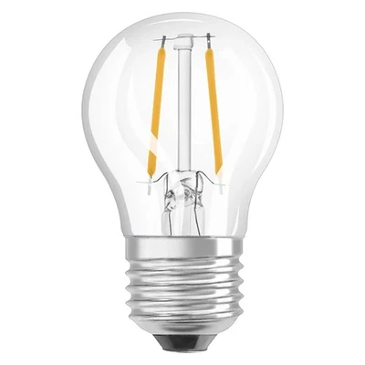 Osram LED Filament P45 Tropfen 2,8W = 25W E27 klar 250lm warmweiß 2700K DIMMBAR - Bild 1 von 3