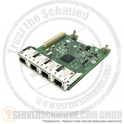 Dell Intel i350-T4 4x 1GbE Quad Port Ethernet Network Daughter Card 0R1XFC - Bild 1 von 3