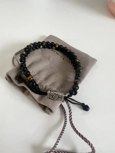 David Yurman Spiritual Beads Two Row Woven Bracelet - Picture 1 of 5